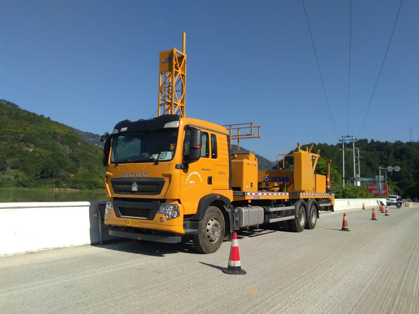 22米橋梁檢測車租賃案例
